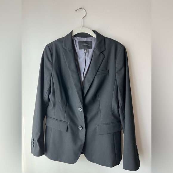 Banana Republic 6 Petite Ladies’ Black Blazer - Picture 3 of 15